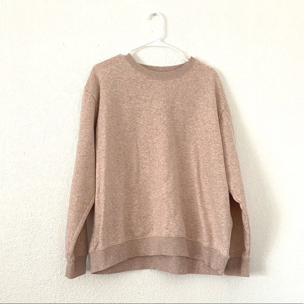 H&M Basic Crewneck In Heather Rose